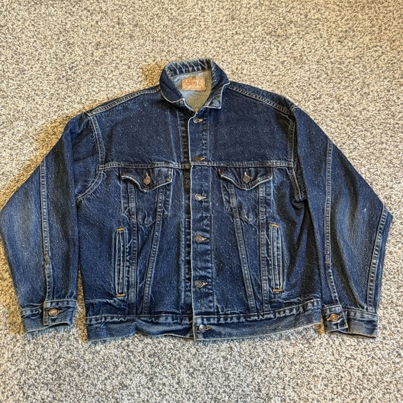 Levi's Jackets & Blazers - Vintage 80s Levis 70507 0229 Galactic Denim Jean Trucker Jacket Mens Medium